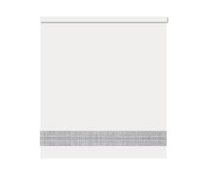 NewEdgeBlinds White Straight Diamante Edge Border Roller Blind - 180cm
