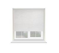 NewEdgeBlinds White Temporary Self Adhesive Dimout Pleated Window Blind 200cm Drop - 130cm