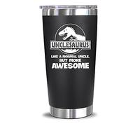 NewEleven Birthday Gifts for Best Uncle - Uncle Christmas Gifts from Niece, Nephew - Unique Keepsake for New Funcle or Uncles Announcement - 20 Oz Tumbler