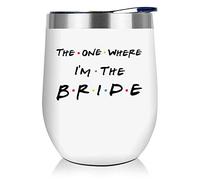 NEWELEVEN Bridal Shower Gifts - Wedding Present for Her - Bride to Be, Bachelorette Gift, Engagement Gift for Women - Keepsake for Bride to Be, Fiancee, Wifey, Her - 12 Oz Tumbler