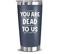NEWELEVEN Coworker Leaving Gift - Farewell, Going Away, New Job, Goodbye, Good Luck for Coworkers, Friends, Boss, Men, Women - 20 Oz Tumbler (Navy)