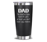 NEWELEVEN Dad Birthday Gift from Daughter, Son, Kids, Wife - Birthday Gifts for New Daddy, Husband, Men - Best Present Idea for Father, Husband, Bonus Dad from Daughter, Son, Wife - 20 Oz Tumbler