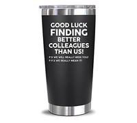 NEWELEVEN Leaving Gifts for Colleagues Women Men - Good Luck, New Job Gifts Leaving Presents for Colleagues - Funny Present for Coworkers, Colleague, Boss - 20 Oz Tumbler