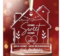NewEleven New Home Gifts - House Warming Gifts New Home for Newlywed, Married, Engaged Couple - Heartfelt Message, New Homes Ornament from Friend and Family - Christmas Baule