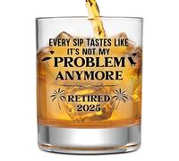 NewEleven Retirement Gifts For Men 2025 - Coworker Leaving, Goodbye Gift, Farewell Gifts For Coworkers, Friends, Dad, Grandpa - Retirement Gift For Men From Friend, Family, Colleague - Whiskey Glass