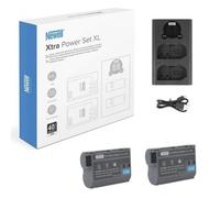 Newell 2x Nikon EN-EL15b Battery And Dual Charger Xtra Power Set XL