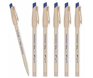 Newell Brands 6 x Paper Mate Replay Erasable Ballpoint Pens, 1.0mm Medium Point Nib, Blue Ink