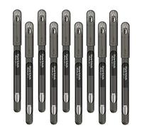 Newell Brands Paper Mate InkJoy Gel Ink Pen with Cap, Assorted Colors, 0.7mm Medium Nib, Adult Black (Pack of 10)