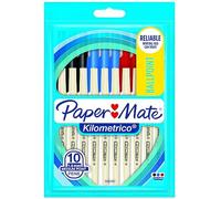 Newell Brands Paper Mate Kilometrico 1.0mm Medium Point 10 Pack Assorted