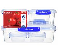 Newell Brands Sistema Klip It Plus Food Storage Containers - Pack of 6