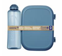 Newell Brands Sistema Ocean Bound Ribbon Lunch Box and Water Bottle
