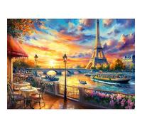 NEWENMO 5D Eiffel Tower Diamond Painting Kits for Adults,Beautiful Scenery of Paris Diamond Art Kit,DIY Full Drill Crystal Embroidery Gifts,Diamond Art Craft,for Living Room Home Decor - 30x40cm