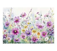 NEWENMO 5D Wildflowers Diamond Painting Kits for Adults,Beautiful Flowers Diamond Art Kits,DIY Full Drill Crystal Embroidery Gifts,Diamond Art Craft,for Living Room Home Wall Decoration-30x40cm