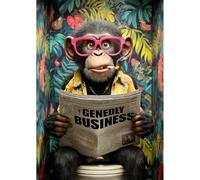 NEWENMO Cute Monkey Diamond Painting Kits for Adults,Cute Animal Diamond Art Kit,5D Diamant Art Craft,DIY Full Drill Crystal Embroidery Gifts,for Beginner Living Room Home Decoration 30x40cm