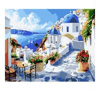 NEWENMO Gr rchitecture Paint by Numbers Canvas Kits for Adults
