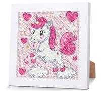 NEWENMO Magical Horned Creature Diamond Painting Kit with Frame for Kids