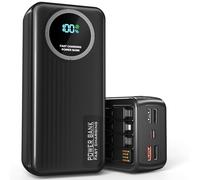 Newest 56800mAh 65w Portable Charger Power Bank, External Battery Pack Phone Charger,10 Charging Port Battery bank With Smart LED Display, Newest skin feel streamline design