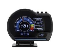 Newest A501 Car Head Up Display OBD2 Smart HUD Turbo Gauge Digital Odometer Security Alarm Water&Oil temp RPM