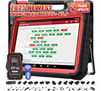 Newest Elite LAUNCH X431 PRO3S+ Bluetooth Bi-Directional Scan tool,HD Diesel Trucks Scan,Online Coding&35+ Service for All Cars,OEM ALL System Diagnostic Scanner, Free VAG Guide