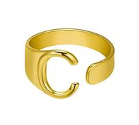 Newest Hollow A-Z Letter Rings Metal Adjustable Opening Ring Initials Name Alphabet Jewelry Female Fashion Party Finger Gifts Practical and clever