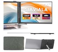Newest Laptop Screen Extender, Upgraded Ultra-Thin 14" Portable Monitor, 1080P FHD IPS Dual Screen Laptop, Lightweight Portable Screen for 13-17.3" Laptops, Plug & Play for Mac/Android/Chrome