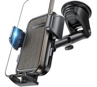 Newest Mobile Phone Holders Dashboard, Strong Suction Cup Car Phone Holder Mounted for Your Car Windscreen, 3-in-1 Car Phone Stand, Rotatable in Car Phone Cradle for iPhone, Samsung 4-7'' Smartphone