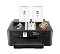 Newest Model Katie's Edible Ink Canon Printer- Canon TS705A WiFi Printer - Super Clear Print Quality - Edible Ink Cartridges Included - 25 Sheets Of Premium Icing Sheets & Wafer Paper Included