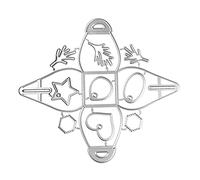 Newest Packing Box Metal Die Cut Carbon Steel Decorative Embossed Puzzle Dice Stencil Christmas Party Gift Box