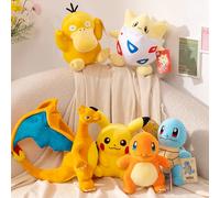 Newest Pokemon Collection Plush Kawaii Pikauchu Scorbunny Sprigatito Gengar Stuffed Doll Charizard Lapras Xmas Toys gifts 20cm HQ Fuecoco