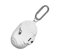 [Newest Secure Lock] Alquar for Anker Soundcore Space A40 Case Cover, Silicone Protective Scratch Shock Cover ONLY Compatible with Anker Soundcore Space A40 Earbuds Charging Case with Carabiner(White)