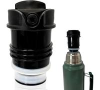 Newest Stanley Thermos Stopper Pico de Mate Replacement Cap - Fits Classic Vacuum Insulated Wide Mouth Bottles (1.1QT, 1.5QT, 2QT) - Black - Set of 1
