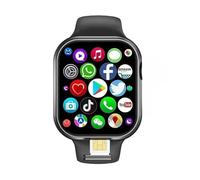 Newest VP29 Smart Watch 4G Full Network Android 2.29 Inch Rotating Camera SIM Card GPS WIFI NFC G00gle Services Support (Black,8GB 128GB)