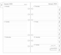 newestor 2025 Weekly & Monthly Planner Refill, 3-3/4" x 6-3/4", January 2025 - Dec 2025, Personal/Compact/Size 3