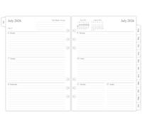newestor 2026-2027 Weekly & Monthly Planner Refill for A5 Ring Binder, Jul 2026 to Jun 2027, A5 Size, 6 Holes