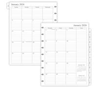 newestor 2026 Planner Refills for Happy Planner Classic Size, Monthly Pages, Jan 2026 - Dec 2026, 9-Disc Punched, 7" x 9-1/4"
