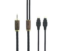 NewFantasia 2.5mm Balanced Cable Compatible with Sennheiser HD650, HD600, HD580, HD660S, HD660S2, HD58X, HD6XX Headphone 7N OCC Copper Silver Plated Cord Walnut Wood Shell