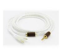 NewFantasia 4.4mm Balanced Cable Replacement Upgrade Cable Compatible with Sennheiser HD600, HD650, HD580, HD660S, HD58X, HD660S2, HD6XX Headphones 6N OCC Copper Silver Plated Cord Walnut Wood Shell