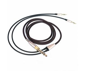 NewFantasia Replacement Audio Cable Compatible with Hifiman Sundara, Arya, Ananda Headphones 3.5mm and 6.35mm to Dual 3.5mm Connector Jack Male Cord 1.5meters/4.9feet