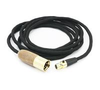 NewFantasia Replacement Upgrade Cable 4-pin XLR Balanced Cable Compatible with Sennheiser HD490 PRO, HD490 PRO Plus Headphones 6N OCC Copper Single Crystal Silver Plated Cord Walnut Wood Shell