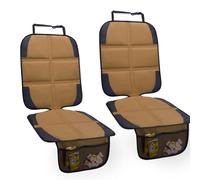 NEWFOM Car Seat Protector for Child Car Seat, 2 Pack Baby Car Seat Covers with Mesh Pockets & Non-Slip Backing 600D Durable Seat Protector