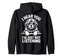 Newfoundland Dog Funny Newfoundland Zip Hoodie