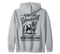 Newfoundland Dog Funny Newfoundland Zip Hoodie