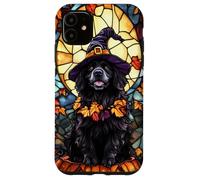 Newfoundland Dog Halloween Pumpkin Witch Hat Case for iPhone 11