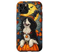 Newfoundland Dog Halloween Pumpkin Witch Hat Case for iPhone 11 Pro