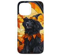 Newfoundland Dog Halloween Pumpkin Witch Hat Case for iPhone 13 Pro Max