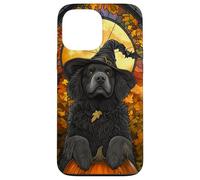 Newfoundland Dog Halloween Pumpkin Witch Hat Case for iPhone 13 Pro Max