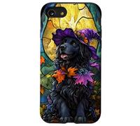 Newfoundland Dog Halloween Pumpkin Witch Hat Case for iPhone SE (2020) / 7/8