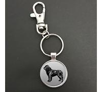 Newfoundland Dog Pendant On A Spring Hook Keyring Bag Tag Ideal Birthday Gift N639