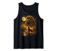 Newfoundland Howling to The Moon Wilderness Scene Tank Top