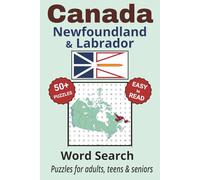 Newfoundland & Labrador Word Search Puzzle Book: Search with Easy to Read Print about Newfoundland & Labrador cities, wildlife, plant life and more| ... ... Gifts for Vacations, Holidays & Free Time